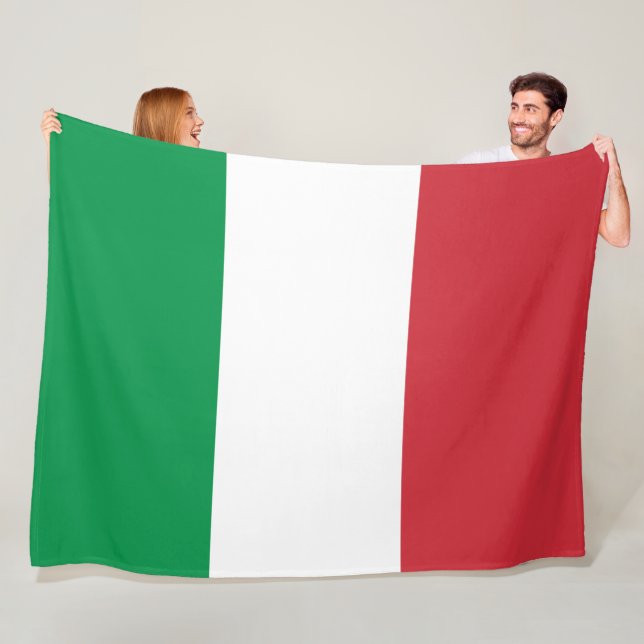 Italian Flag (Italy) Fleece Blanket (In Situ)