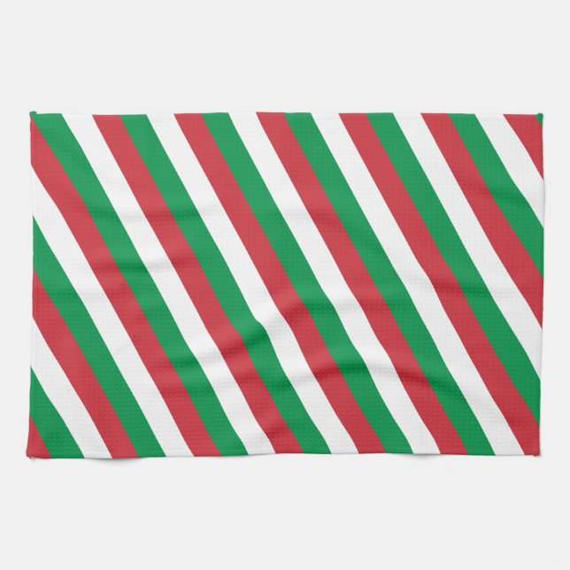 Italian flag & Italy - kitchen, cookin/sports fans Kitchen Towel (Horizontal)