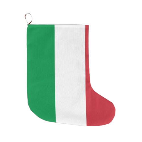 Italian Flag Italy Large Christmas Stocking