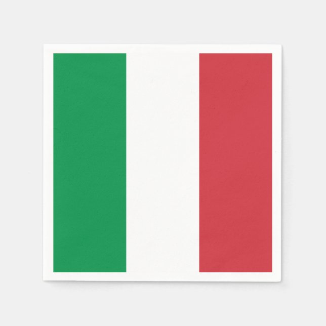 Italian Flag (Italy) Napkins (Front)