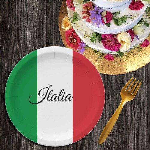 Italian Flag  Italy _ party birthday sports Paper Plates