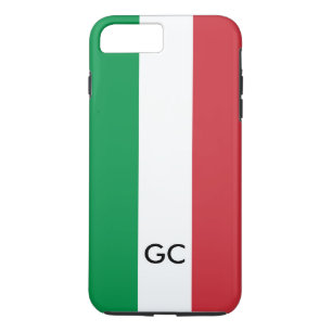 Italian flag Italy pride personalized monogram iPhone 8 Plus/7 Plus Case
