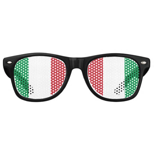 Italian Flag Italy Retro Sunglasses