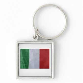 Italian flag keychain