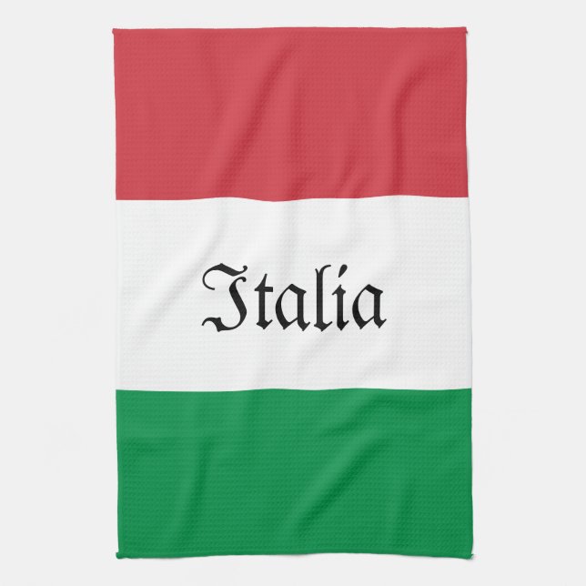 Italian Flag Kitchen Towel (Vertical)