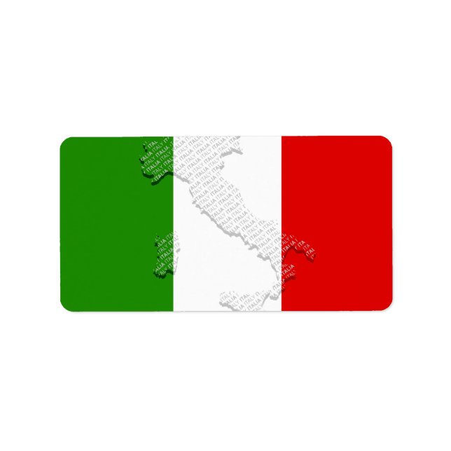 Italian flag label (Front)