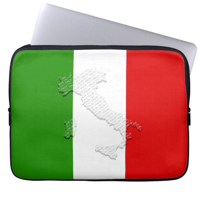 Italian flag laptop sleeve (Front)