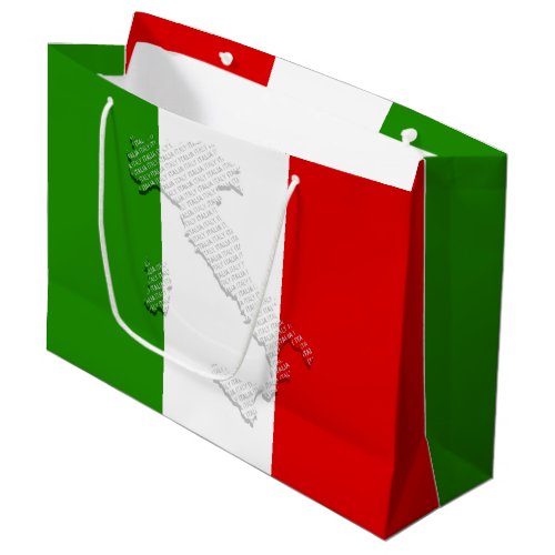 Italian flag large gift bag