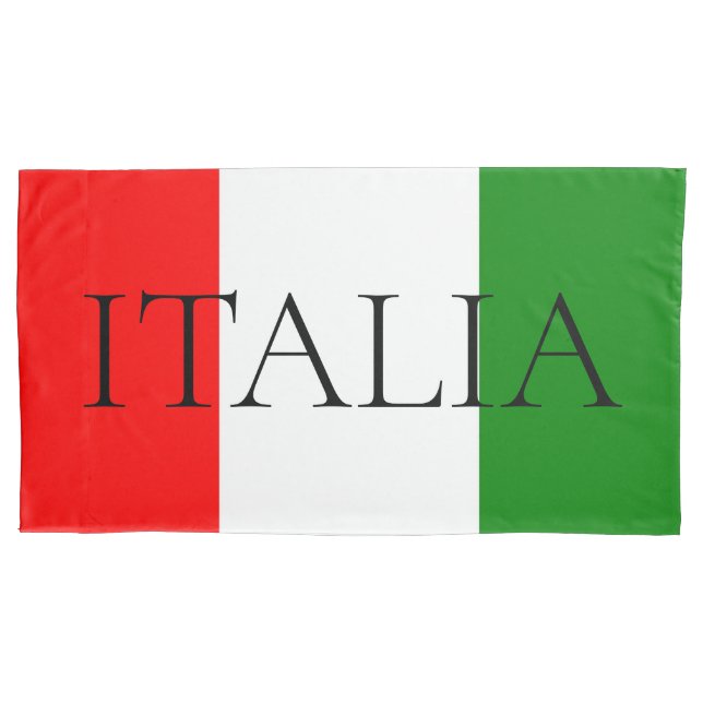 Italian Flag Large ITALIA Beach Towel Pillow Case (Front)