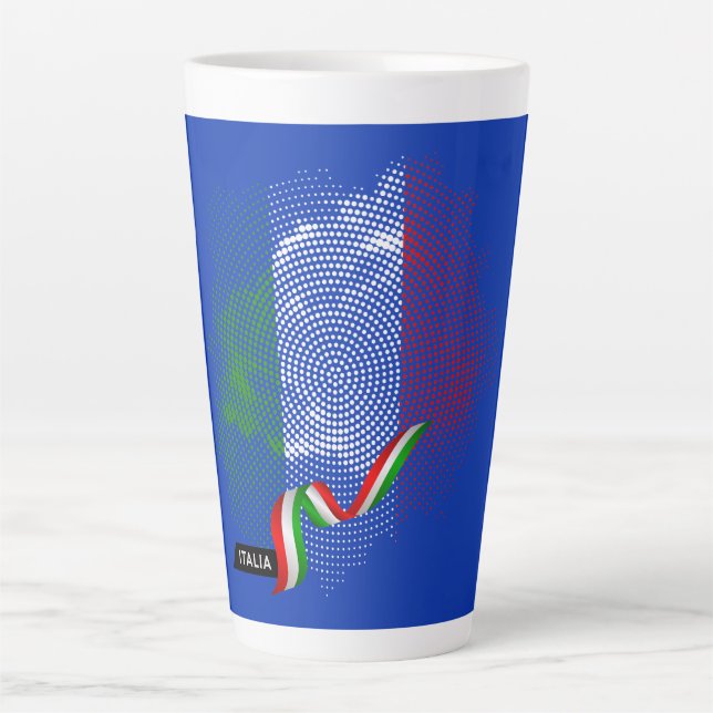 Italian flag latte mug (Front)