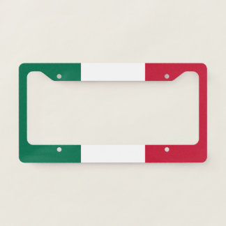 Italian Flag License Plate Frame