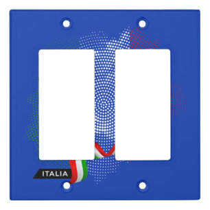 Italian flag light switch cover