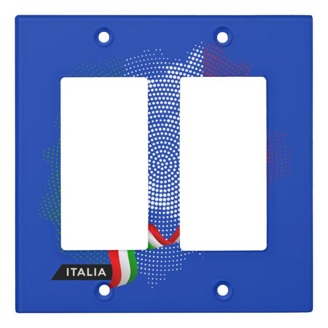 Italian flag light switch cover (Front)