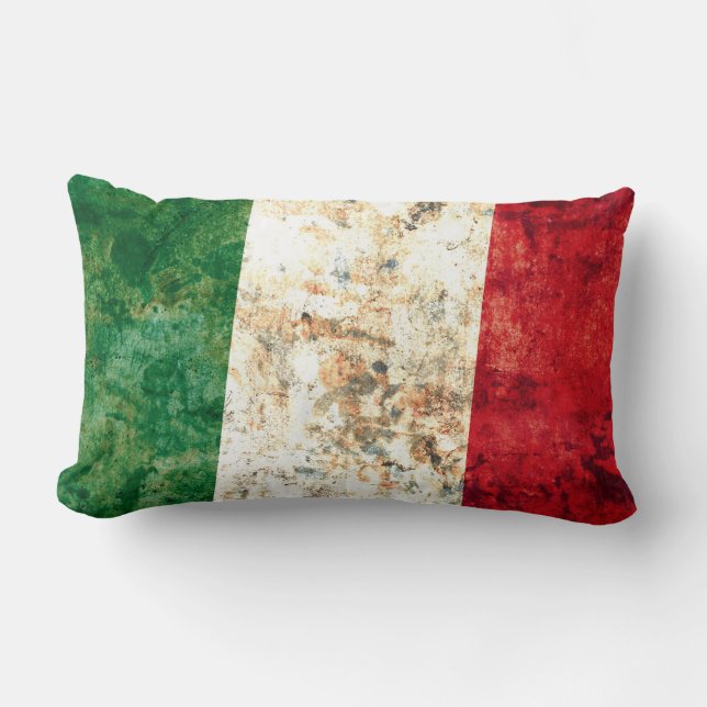 Italian Flag Lumbar Pillow (Front)