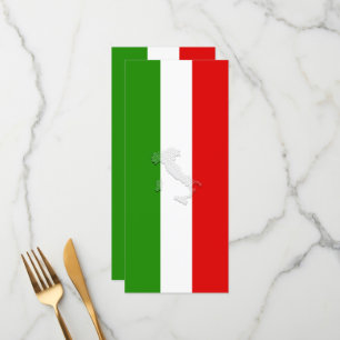 Italian flag menu