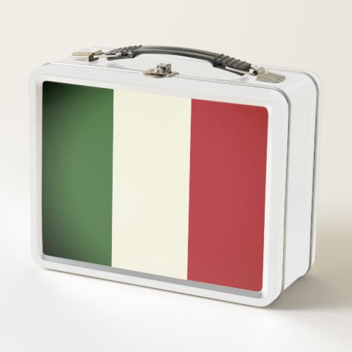 Italian Flag Metal Lunch Box