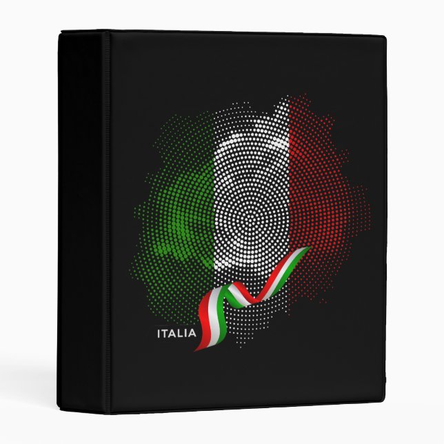 Italian flag mini binder (Front/Spine)
