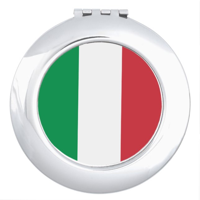 Italian flag Mirrror Makeup Mirror (Front)