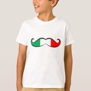 Italian Flag Mustache T-Shirt