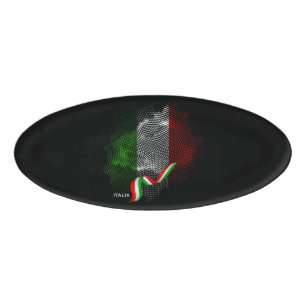 Italian flag name tag