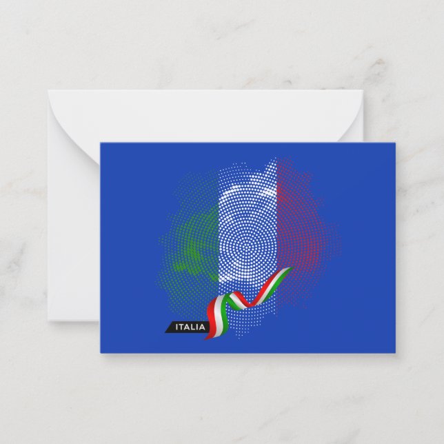 Italian flag note card (Front)