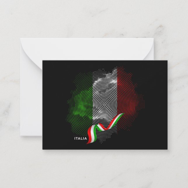 Italian flag note card (Front)
