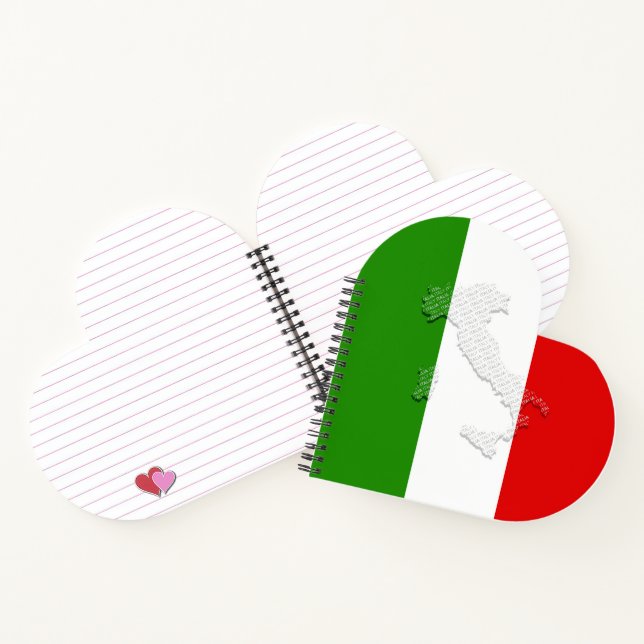 Italian flag notebook (Inside)