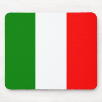 Italian Flag Of Italy Bandiera D'italia Tricolore Mouse Pad by Classicville at Zazzle