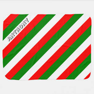 Italian Flag of Italy bandiera d'Italia Tricolore Swaddle Blanket