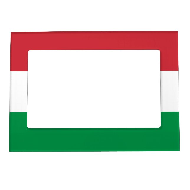 Italian flag of Italy custom magnetic photo frame (Front)