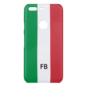 Italian flag of Italy custom monogram Uncommon Google Pixel Case