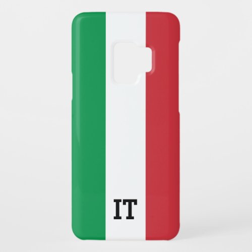 Italian flag of Italy custom name monogram Case_Mate Samsung Galaxy S9 Case