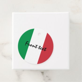 Italian Flag Of Italy Custom Party Favor Tags by iprint at Zazzle