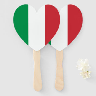 Italian flag of Italy custom wedding party Hand Fan