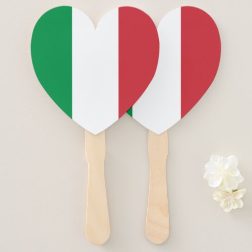 Italian flag of Italy custom wedding party Hand Fan