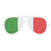 Italian Flag of Italy Green White Red il Tricolore Aviator Sunglasses Italian Flag of Italy Green White Red il Tricolore Aviator Sunglasses