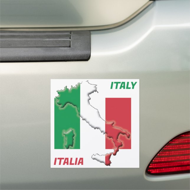 Italian FLAG OF ITALY Italia Car Magnet (In Situ)