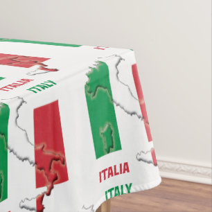 Italian FLAG OF ITALY Italia Tablecloth