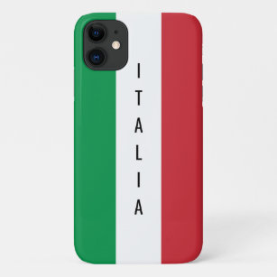 Italian flag of Italy personalized name iPhone 11 Case