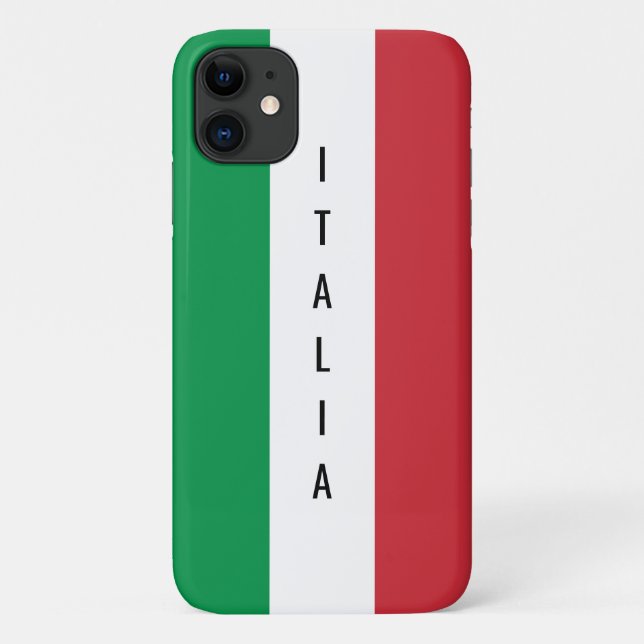 Italian flag of Italy personalized name Case-Mate iPhone Case (Back)