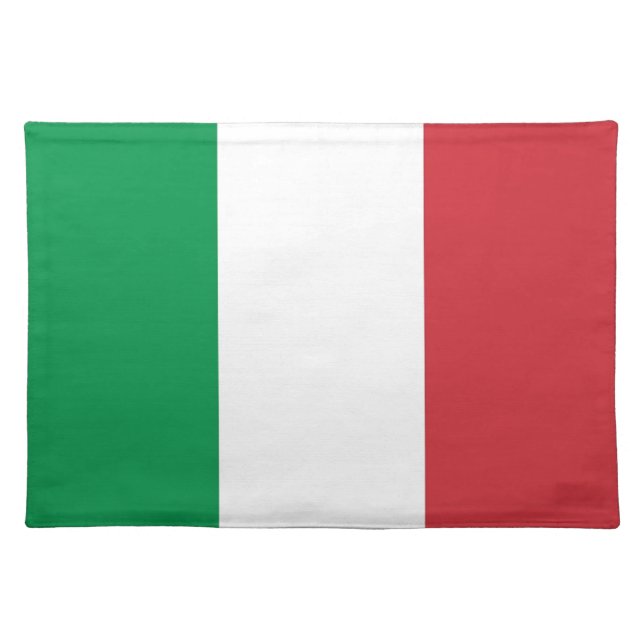 Italian Flag on MoJo Placemat (Front)