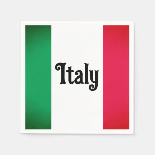 Italian Flag Paper Napkins
