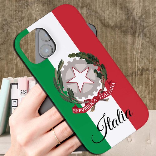 Italian Flag patriotic Italy fashion  sports iPhone 15 Case