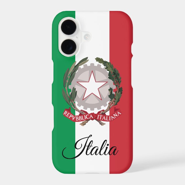 Italian Flag, patriotic Italy fashion / sports Case-Mate iPhone Case (Back)