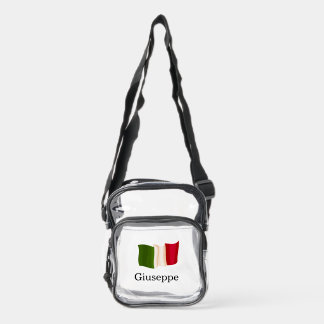 Italian Flag Personalized XBody Bag