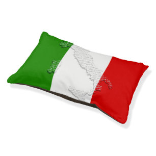 Italian flag pet bed