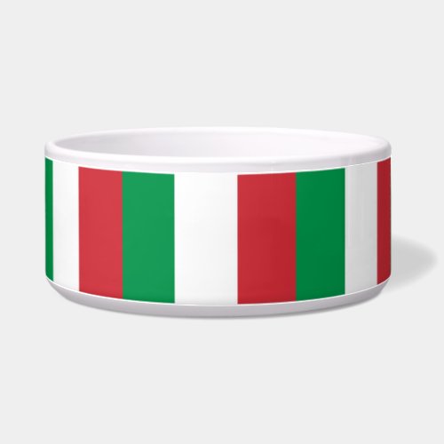 Italian Flag Pet Bowl
