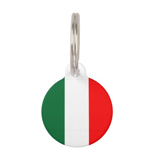 Italian Flag Pet ID Tag