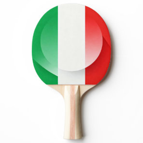 Italian Flag Ping Pong Paddle