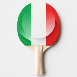 Italian Flag Ping Pong Paddle